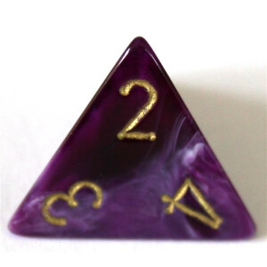 Chessex Vortex Purple/Gold D4