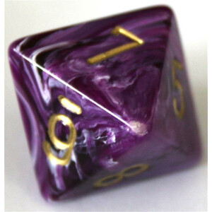 Chessex Vortex Purple/Gold D8