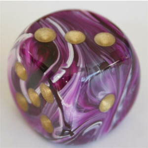 Chessex Vortex Purple/Gold D6 16mm