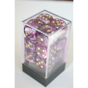 Chessex Vortex Purple/Gold D6 16mm Set