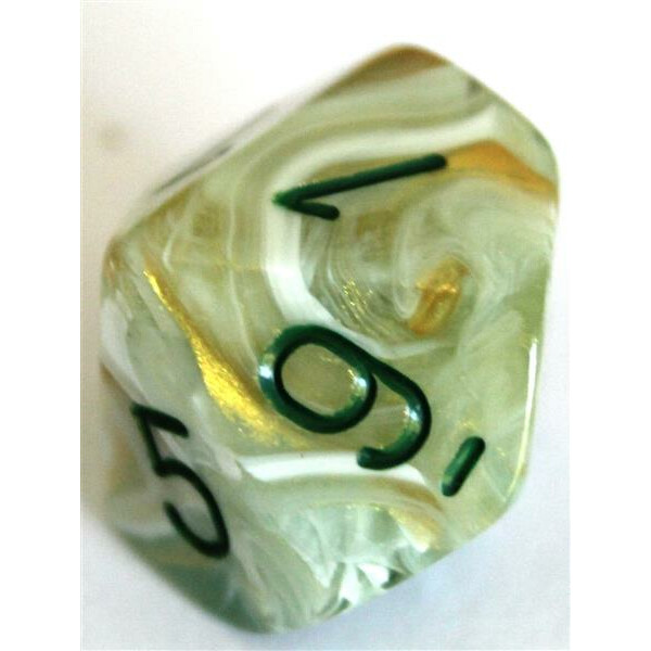 Chessex Marble Green/Dark Green D10