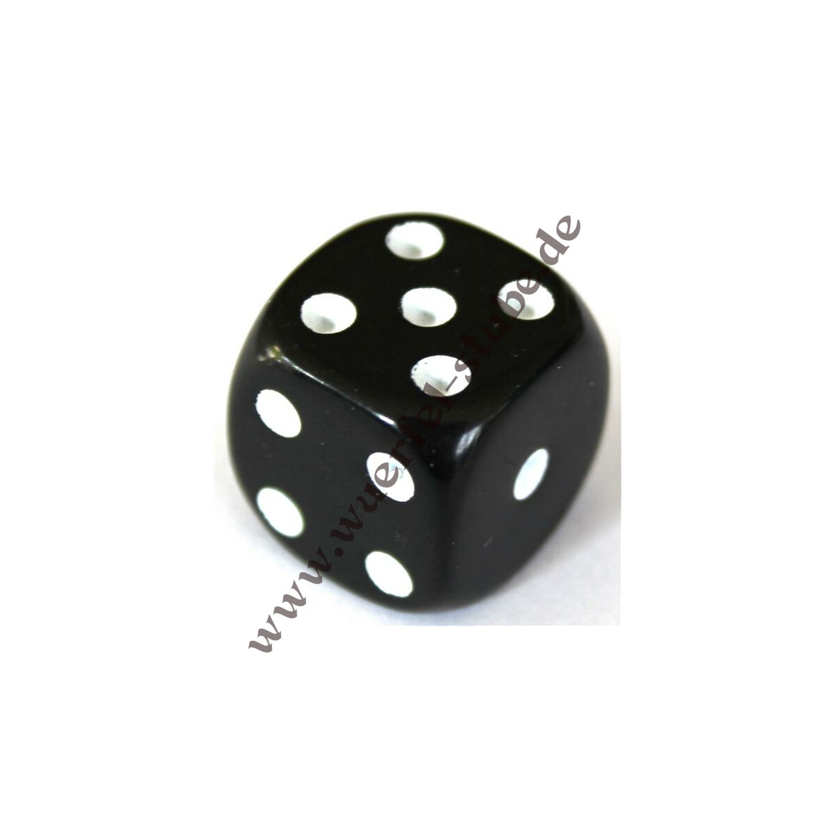 Schwarz 6 Seiten D6 W6 Knobeln Party Spiel Dice Cube 12mm Weiß 6 Würfel 