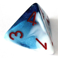 Chessex Gemini Astral Blue-White/Red D4