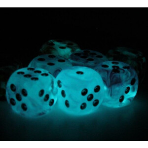 Chessex Ghostly Glow Pink/silver 16mm