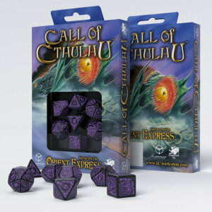 Call of Cthulhu Horror on the Orient Express black/purple Set