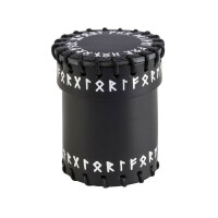 Dice cup Runic black
