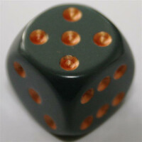 Chessex Opaque Dark Grey/Copper W6 12mm Set