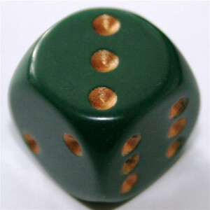 Chessex Opaque Dusty Green W6 12mm