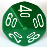 Chessex Opaque Green D10%