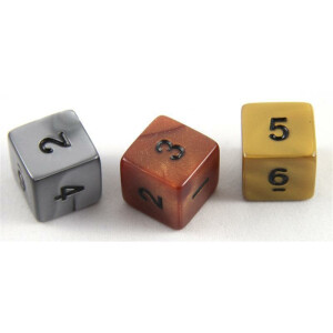 Olympic Gold d6 small numbers