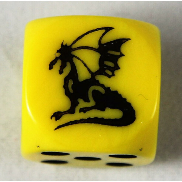Dragon dice D6 yellow