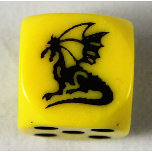 Dragon dice D6 yellow
