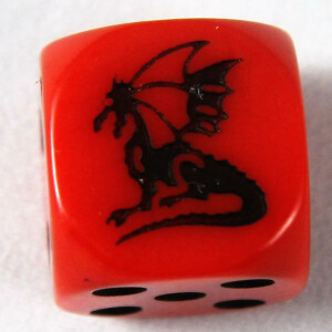Dragon dice D6 red