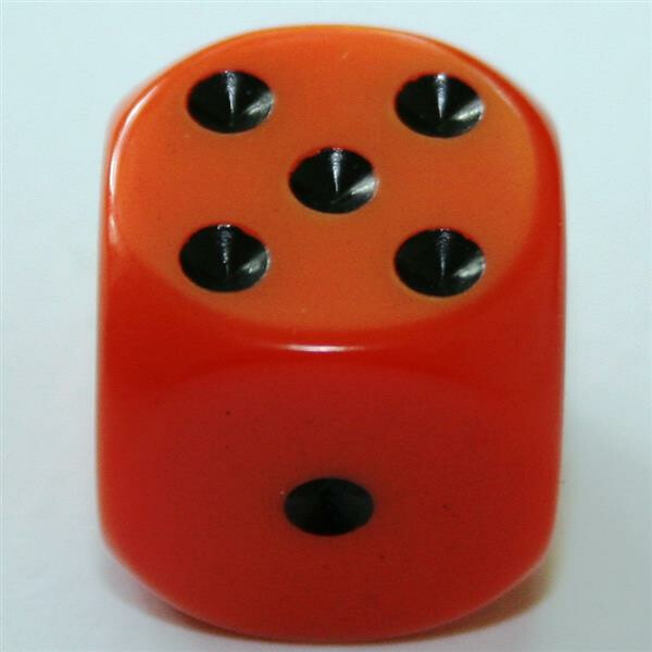 Chessex Opaque Orange D6 16mm