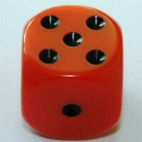 Chessex Opaque Orange D6 16mm Set