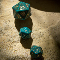 Runequest Expansion Dice Turquoise/Gold