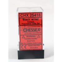 Chessex Opaque Black/Red Set boxed