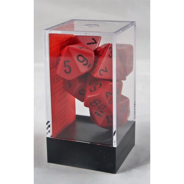 Chessex Opaque Red/Black Set boxed