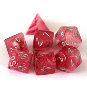 Chessex Ghostly Glow Pink/silver Set boxed