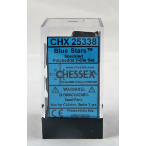 Chessex Speckled Blue Stars set boxed