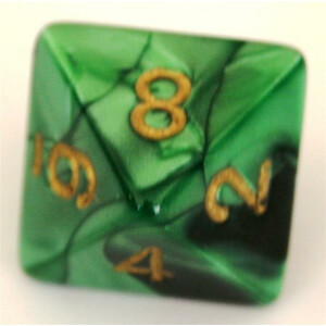 Chessex Gemini Black-Green Set boxed