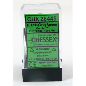 Chessex Gemini Black-Grey Set boxed