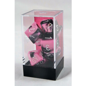 Chessex Gemini Black-Pink Set boxed
