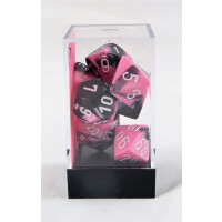 Chessex Gemini black-pink/white set boxed