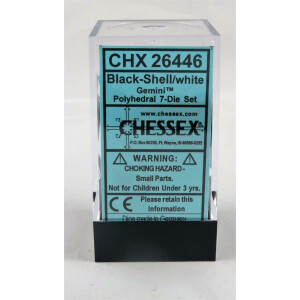 Chessex Gemini Black-Shell Set boxed