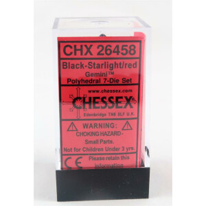 Chessex Gemini Black-Starlight Set boxed