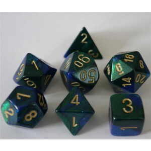 Chessex Gemini Blue-Green Set boxed