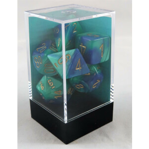 Chessex Gemini Blue-Teal Set boxed