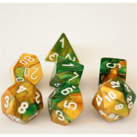 Chessex Gemini Gold-Green Set boxed