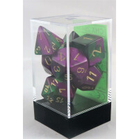Chessex Gemini green-purple/gold set boxed
