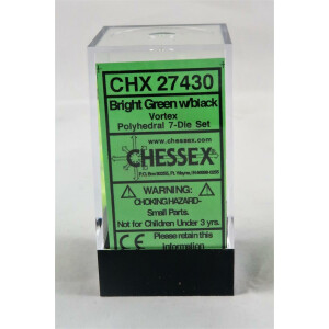 Chessex Vortex Bright Green Set boxed