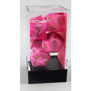 Chessex Vortex Pink/gold set boxed