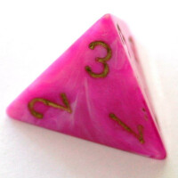 Chessex Vortex Pink/Gold Set boxed