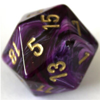 Chessex Vortex Purple/Gold Set boxed