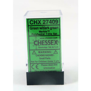 Chessex Marble Green/Dark Green Set boxed