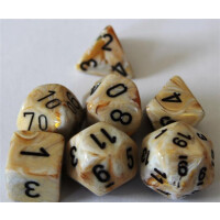 Chessex Marble Ivory Set boxed