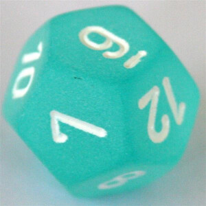 Chessex Frosted Teal set boxed