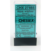 Chessex Cirrus Aqua Set boxed