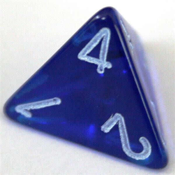 Chessex Translucent Blue D4