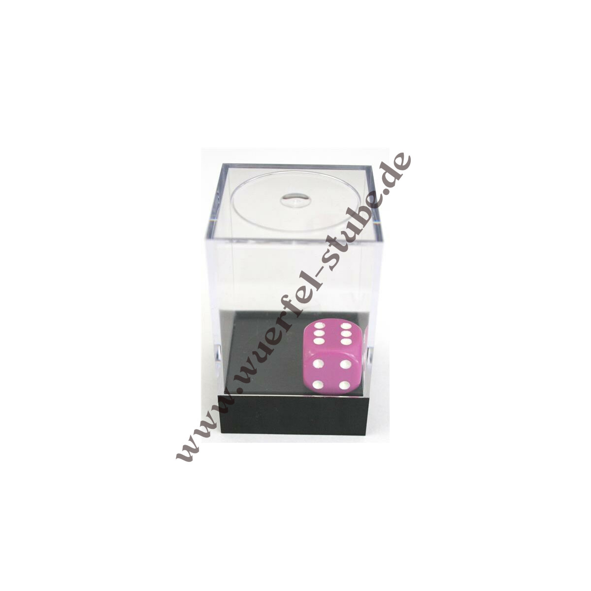 Würfel Minifiguren Hoch Display Box Klar Schwarz Deckel Chessex Medium 