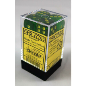 Chessex Borealis Maple Green D6 16mm Set