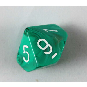 Chessex Marble Oxi-Copper D10