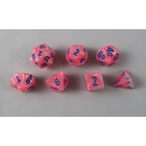 Chessex Lustrous Pink Set boxed