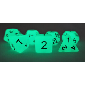 Fluorescent dice blue Set