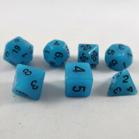 Fluorescent dice blue Set