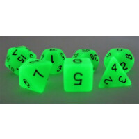 Fluorescent dice green Set